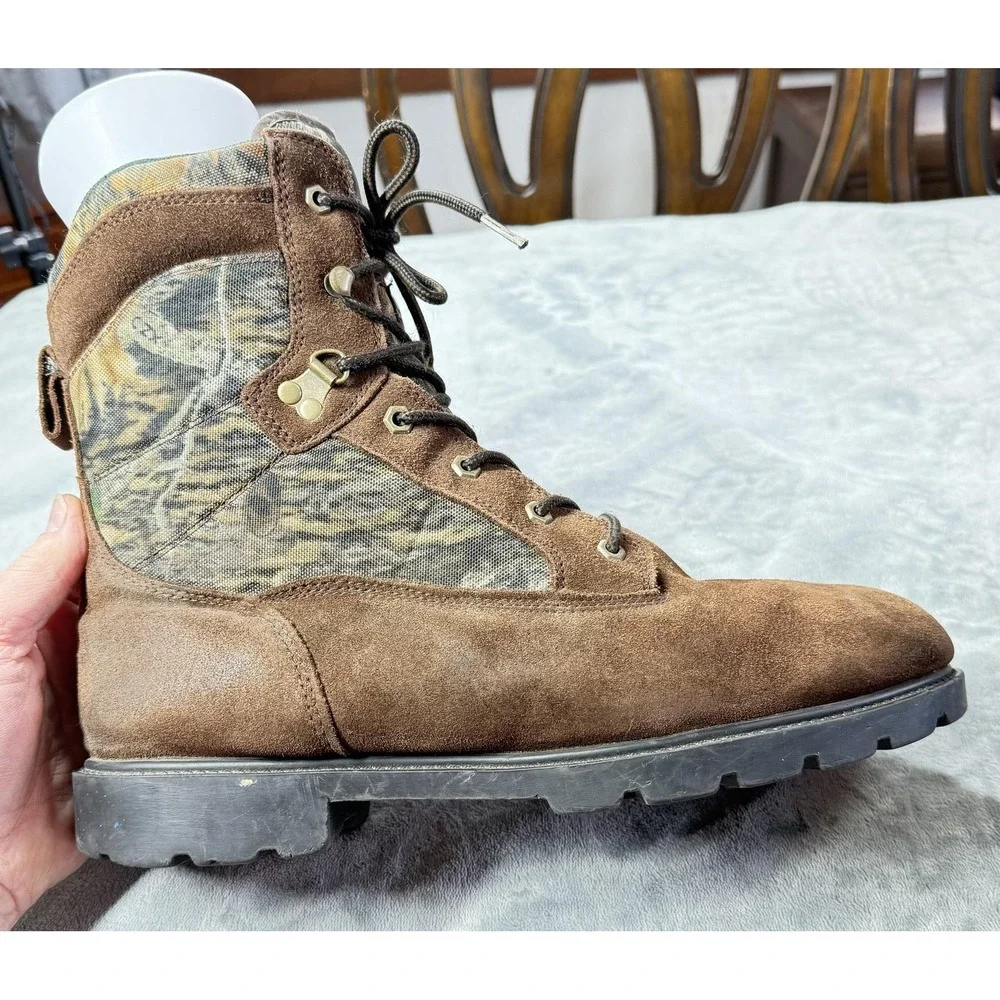 Brahma Boots Mens Size 13 Brown Camo Suede Thinsulate Hunting Snow Boots